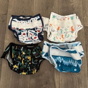 Thirsties Duo Wrap Cloth Diaper Covers, set of 4, Size 1